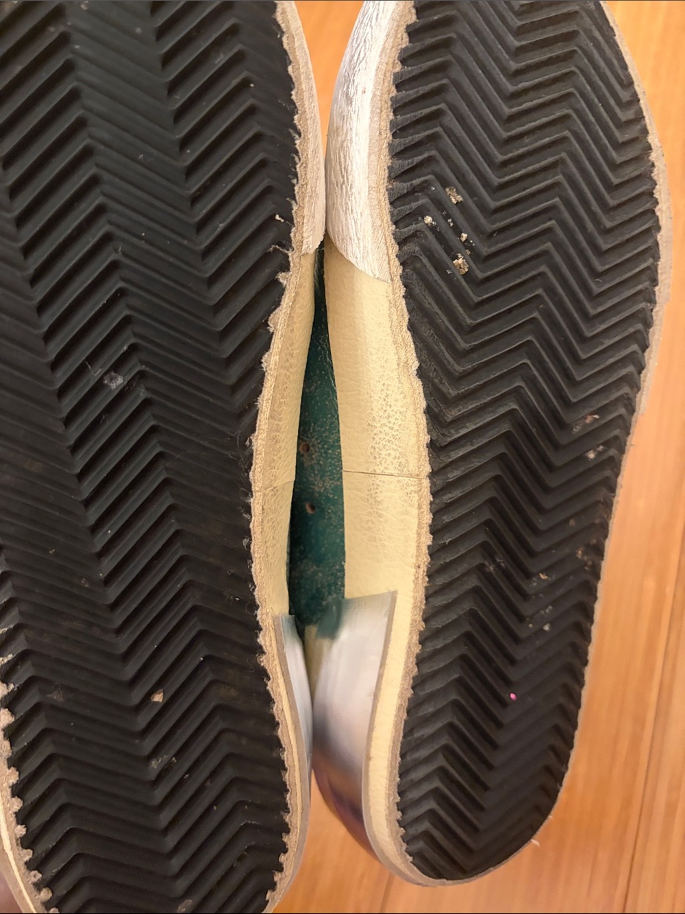 Metallic Teal Lace-Up Sneakers - Picture 2 of 3